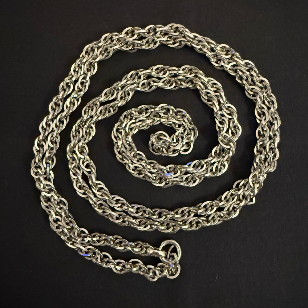 Napier 60” Silver Tone Multi-Link Chain-Vintage